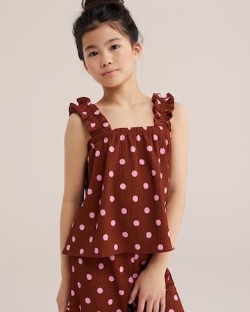 WE Fashion Top in Braun: Vorderseite