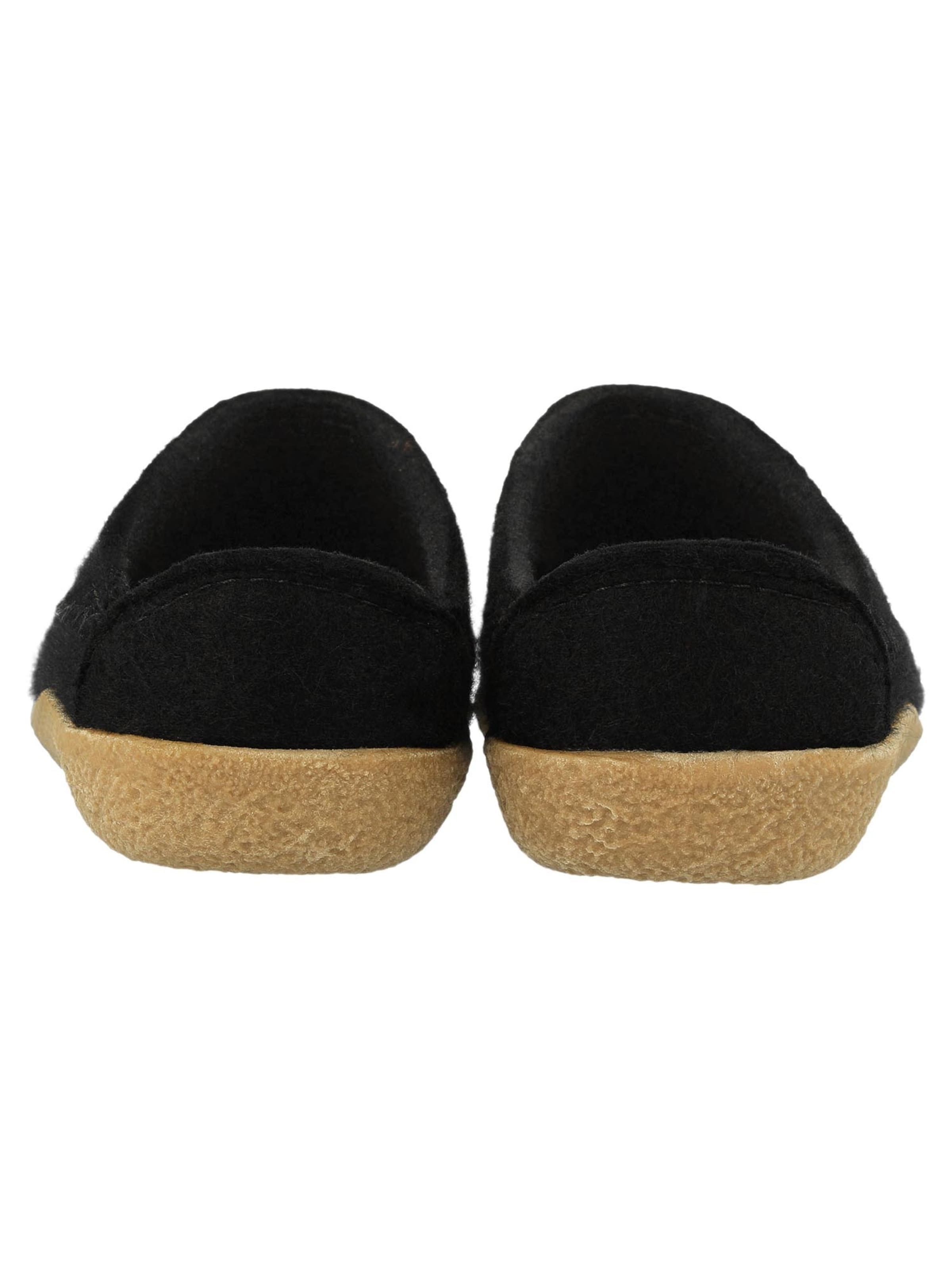 HAFLINGER Slippers 'Blizzard Credo' in Black