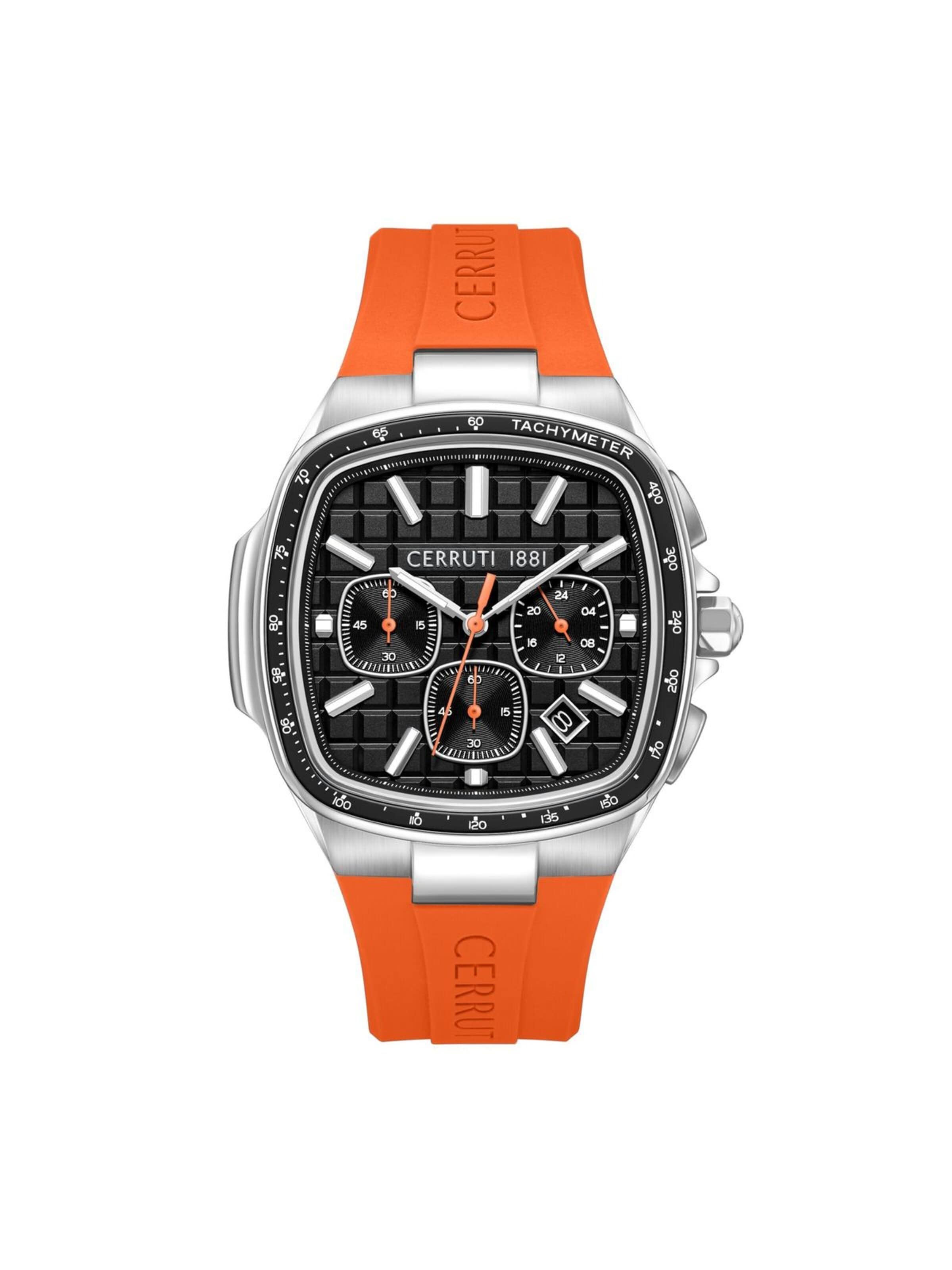 Montre à affichage analogique 'Casale' CERRUTI 1881 en orange : devant