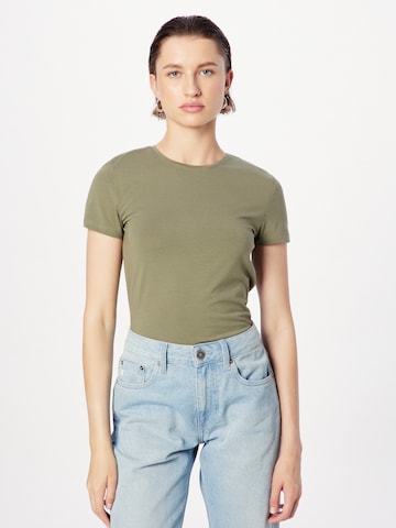 T-shirt 'Sirene' PIECES en vert : devant