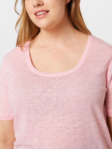 T-shirt 'Linda' Selected Femme Curve en rose