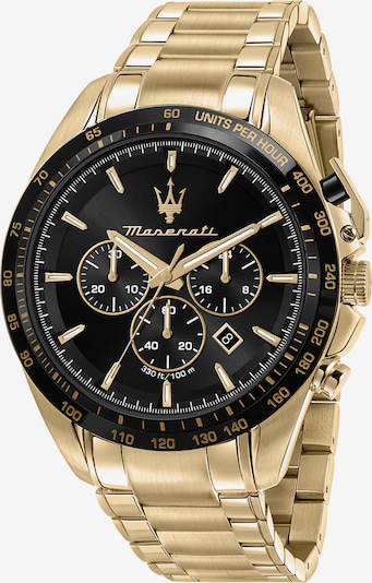 Maserati Analog Watch 'Traguardo' in Gold / Black, Item view