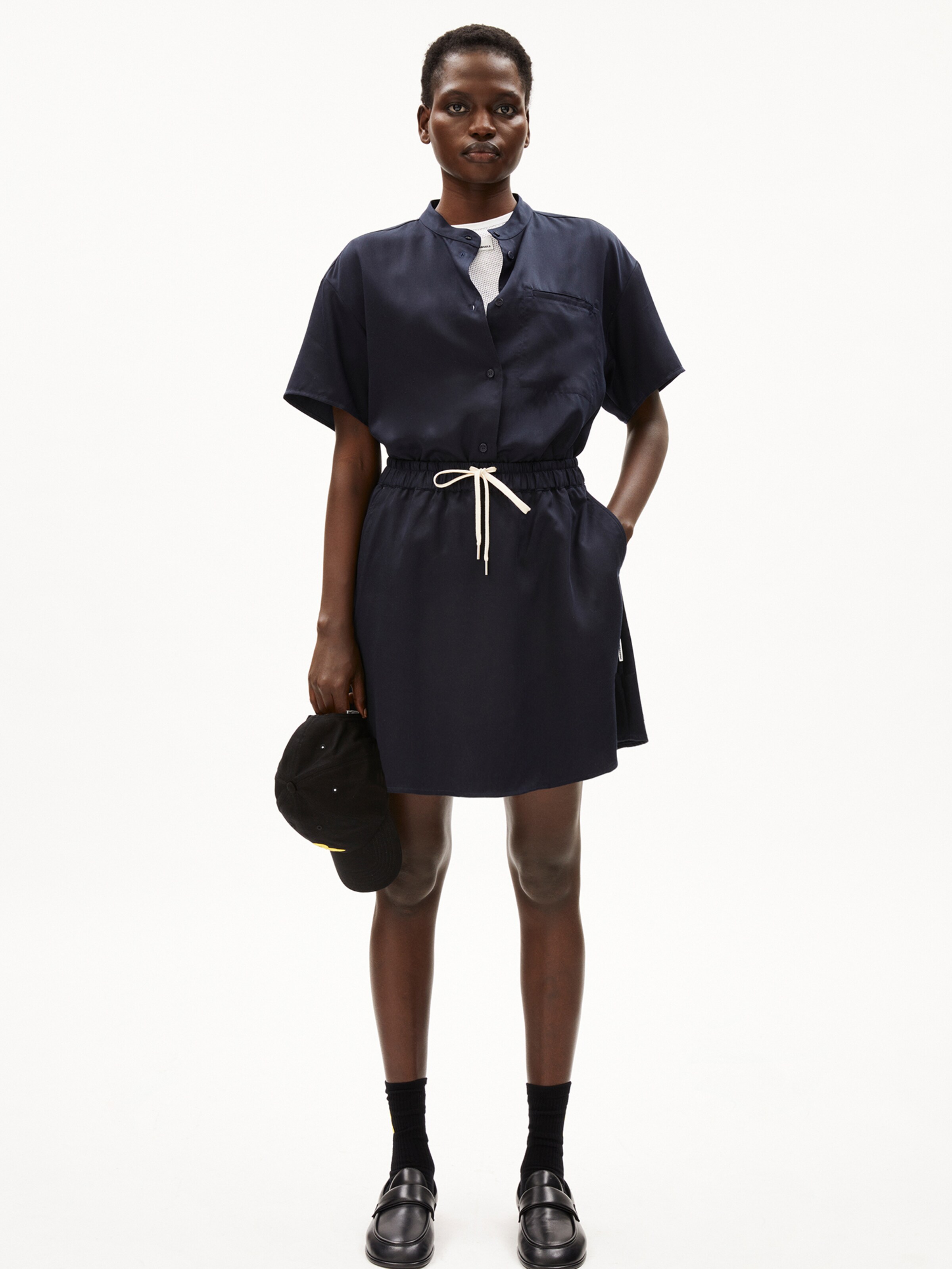 ARMEDANGELS Rock in Blau: Vorderseite