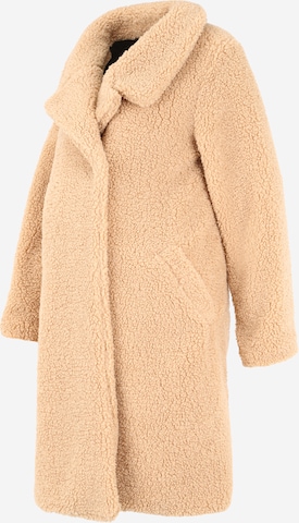 Supermom Between-Seasons Coat 'Furry' in Beige: front