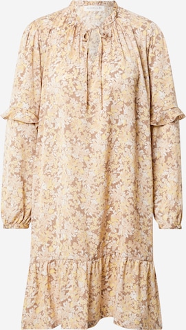 Robe rosemunde en beige : devant