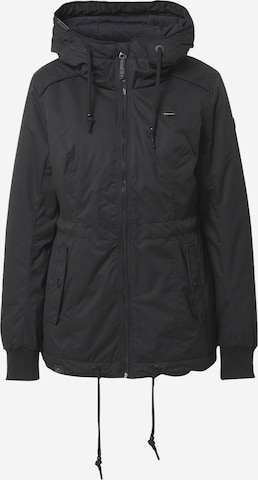 Ragwear Between-Seasons Parka 'DANKKA' in Black: front