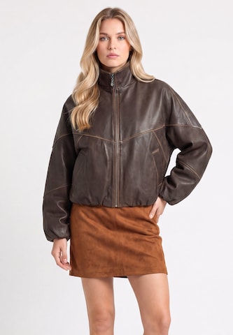 DreiMaster PREMIUM Tussenjas in Bruin: voorkant