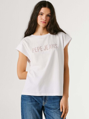 Haut 'MIRARI' Pepe Jeans en blanc : devant