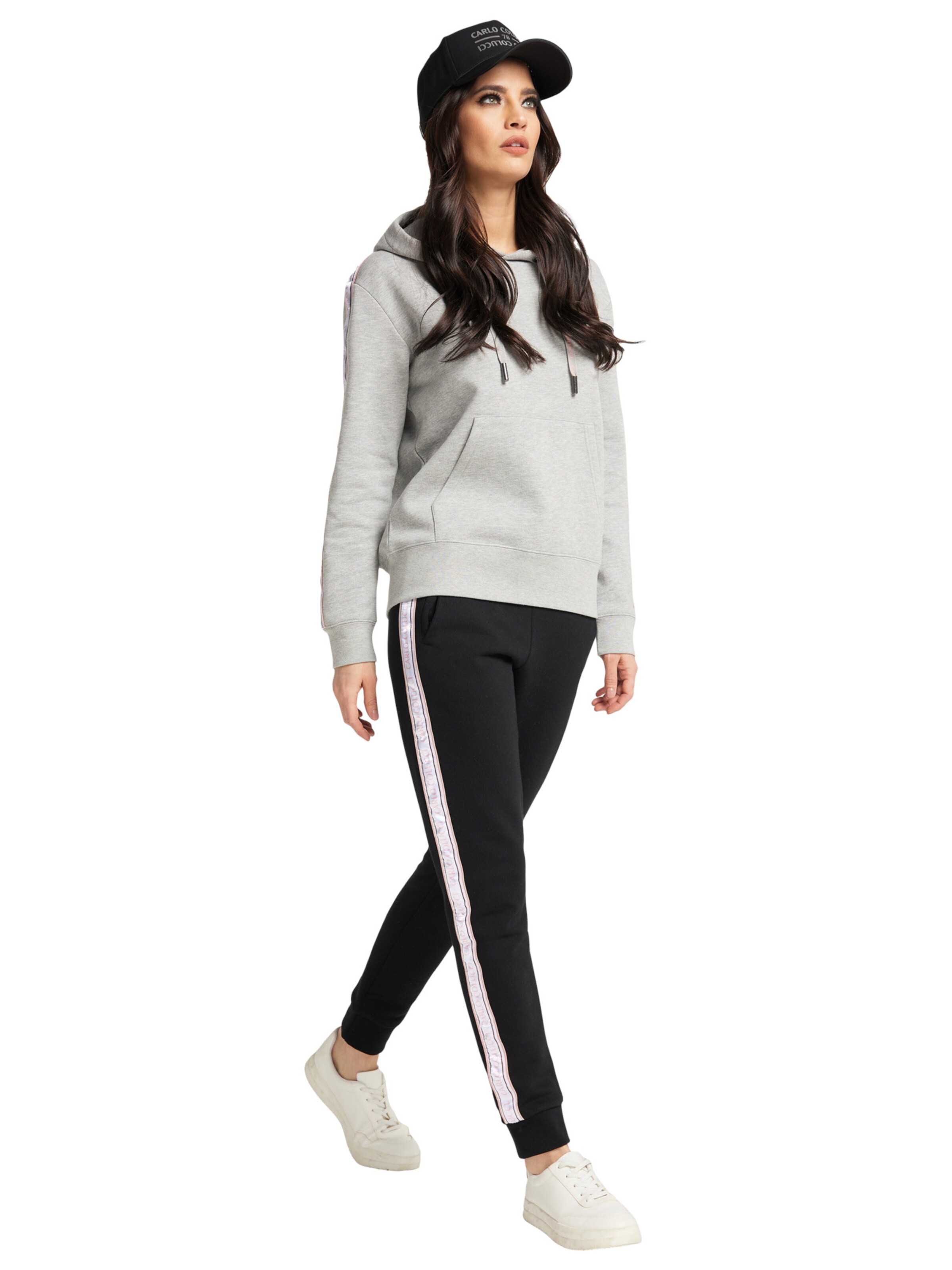 Carlo Colucci Sweatshirt 'Catania' in Grau