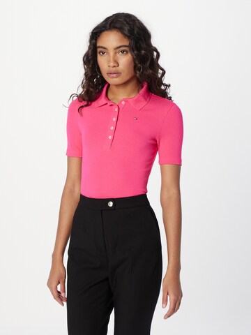 T-shirt TOMMY HILFIGER en rose : devant