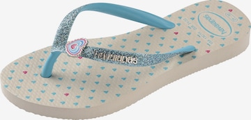 Sandales HAVAIANAS en beige : devant