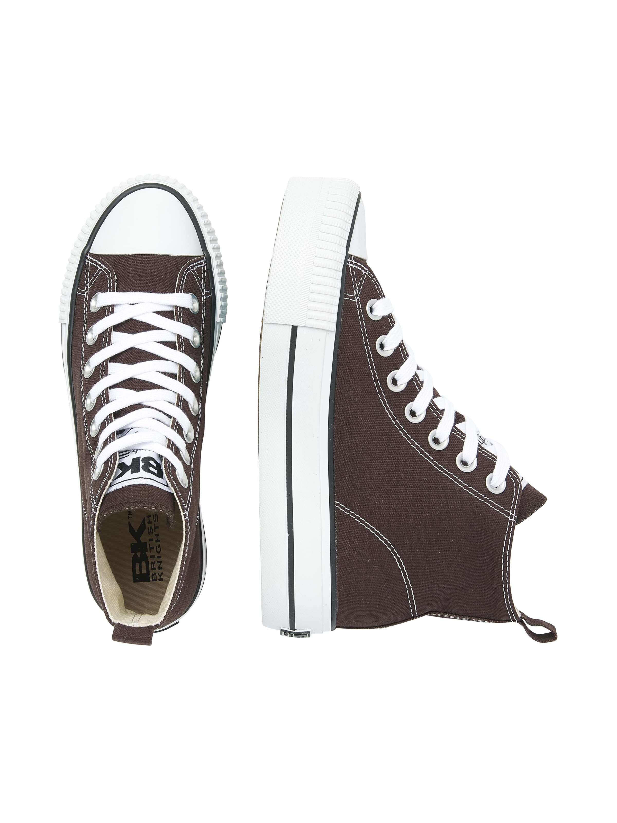 BRITISH KNIGHTS Sneakers hoog ' KAYA' in Bruin