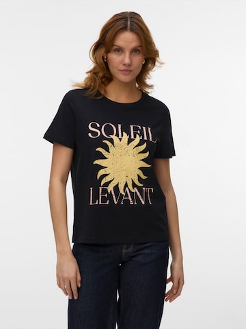 VERO MODA Póló 'VMLISE OLLY' - fekete: elől