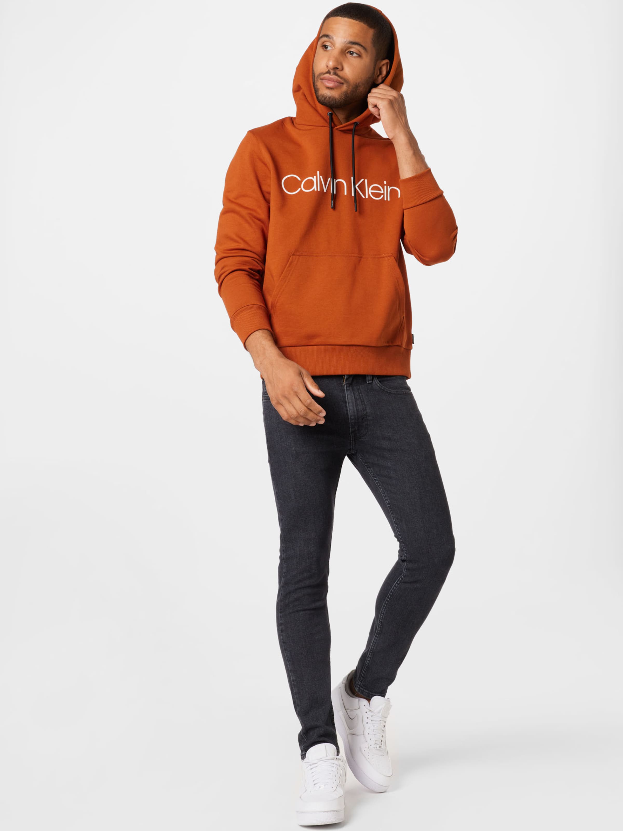 Männer Sweat Calvin Klein Sweatshirt in Orange - HA78102