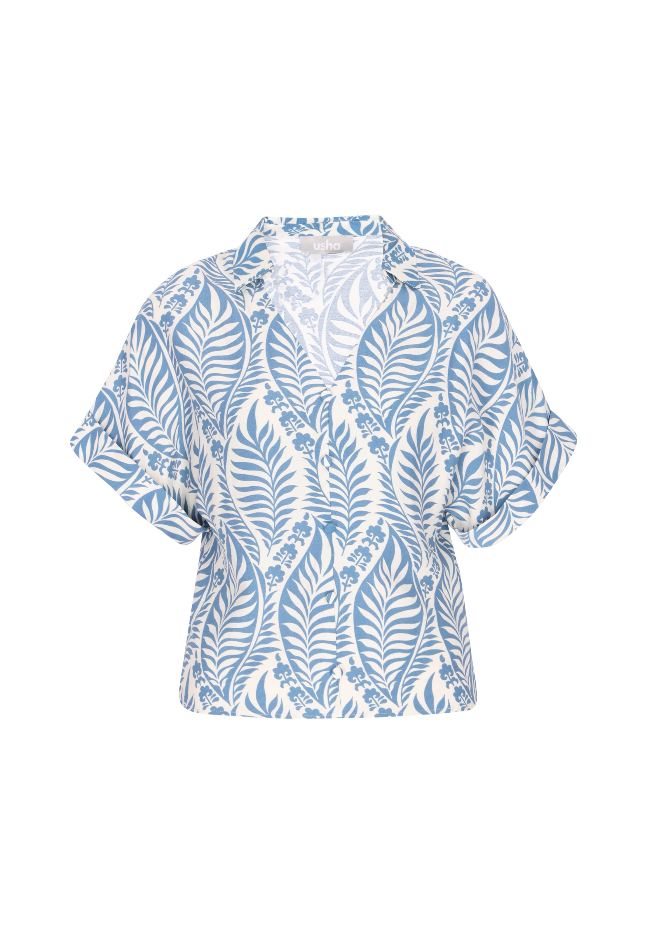 Usha - Blusa em azul: frente