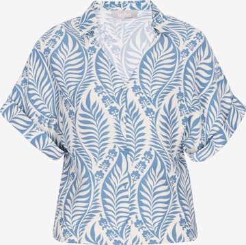 Usha - Blusa em azul: frente