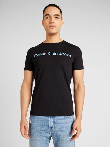 Calvin Klein Jeans Shirt in Zwart: voorkant