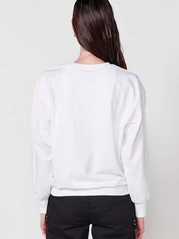 KOROSHI Sweatshirt in Wit