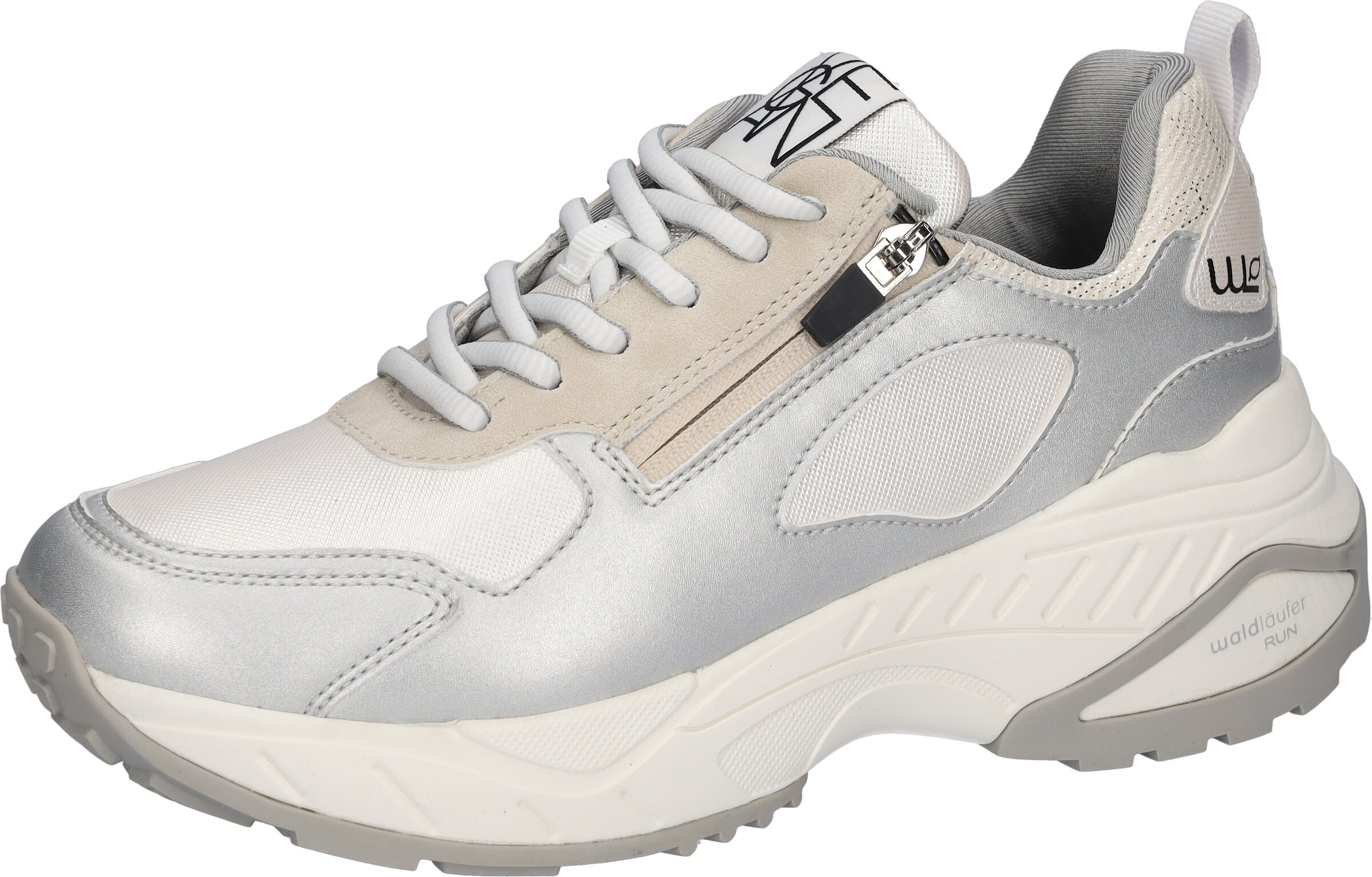 WALDLÄUFER Sneaker in Silber: Vorderseite
