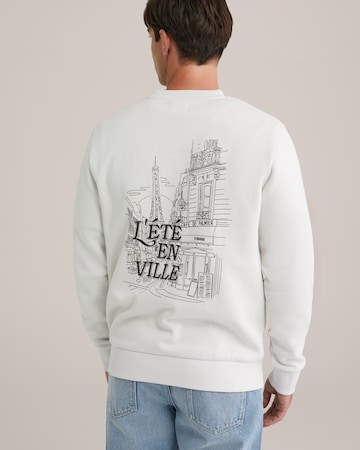 Sweat-shirt WE Fashion en beige : devant