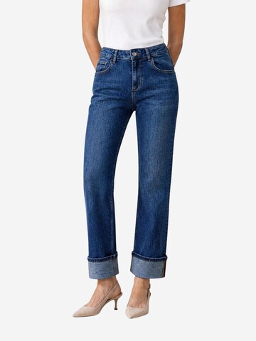 Wide leg Jeans di Liu Jo in blu: frontale