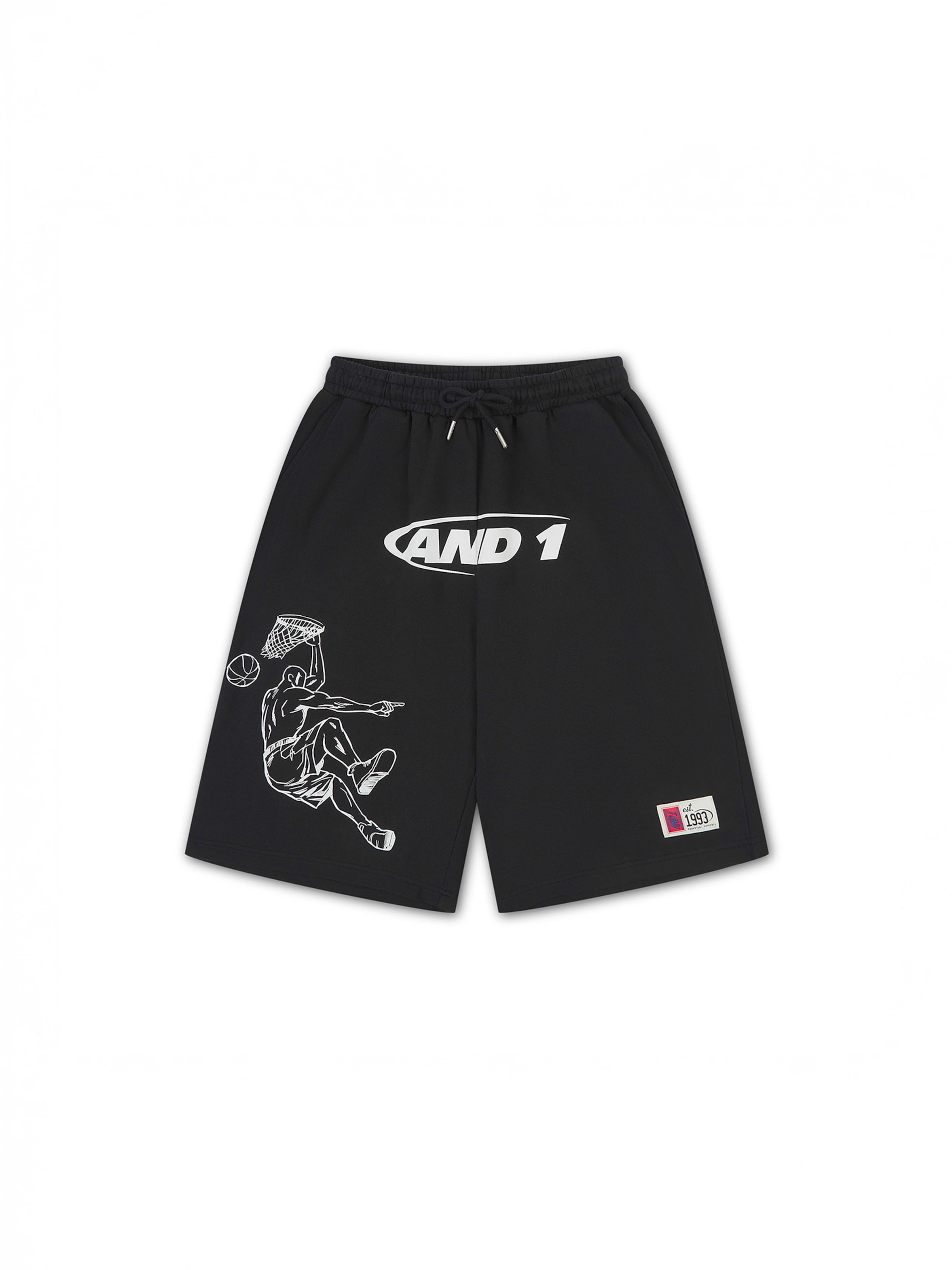 AND1 - regular Pantalón en negro: frente