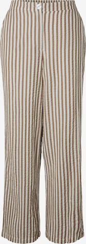 PIECES Loose fit Trousers 'PCSTINNA' in Brown: front