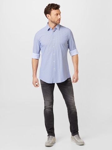 mėlyna BOSS Standartinis modelis Marškiniai 'HANK'