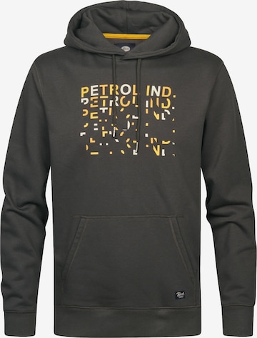 Sweat-shirt Petrol Industries en gris : devant