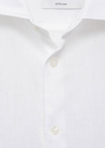 MANGO MAN Slim Fit Hemd 'Tucan' in Weiß