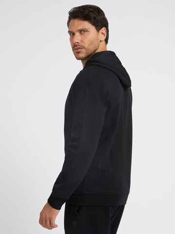 GUESS Zip-Up Hoodie in Black