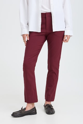 b.young Slimfit Hose ' Dixi ' in Rot: Vorderseite