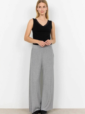 Soyaconcept Wide leg Trousers 'Inas' in Grey