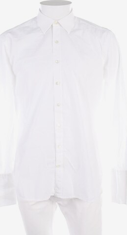 CAFÉ COTON Button Up Shirt in M in White: front