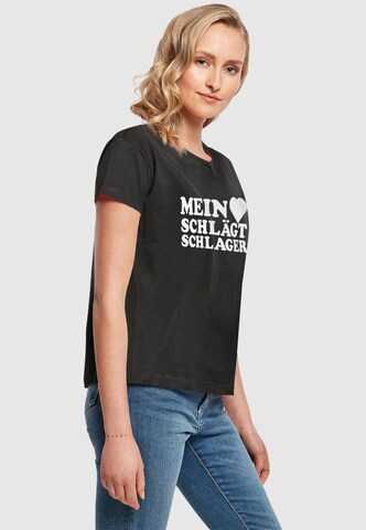 Merchcode T-Shirt 'MHSS' in Schwarz