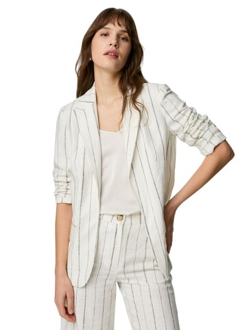 Blazer Marks & Spencer en blanc : devant