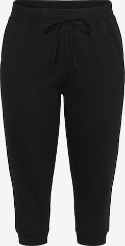 Pantalon 'KCAnn' KAFFE CURVE en noir : devant