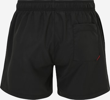 HUGO Red Badeshorts 'ABAS' in Schwarz