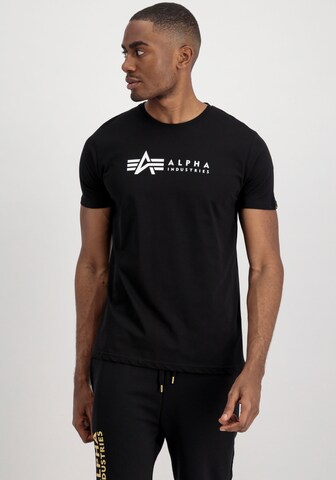 ALPHA INDUSTRIES Póló - fekete