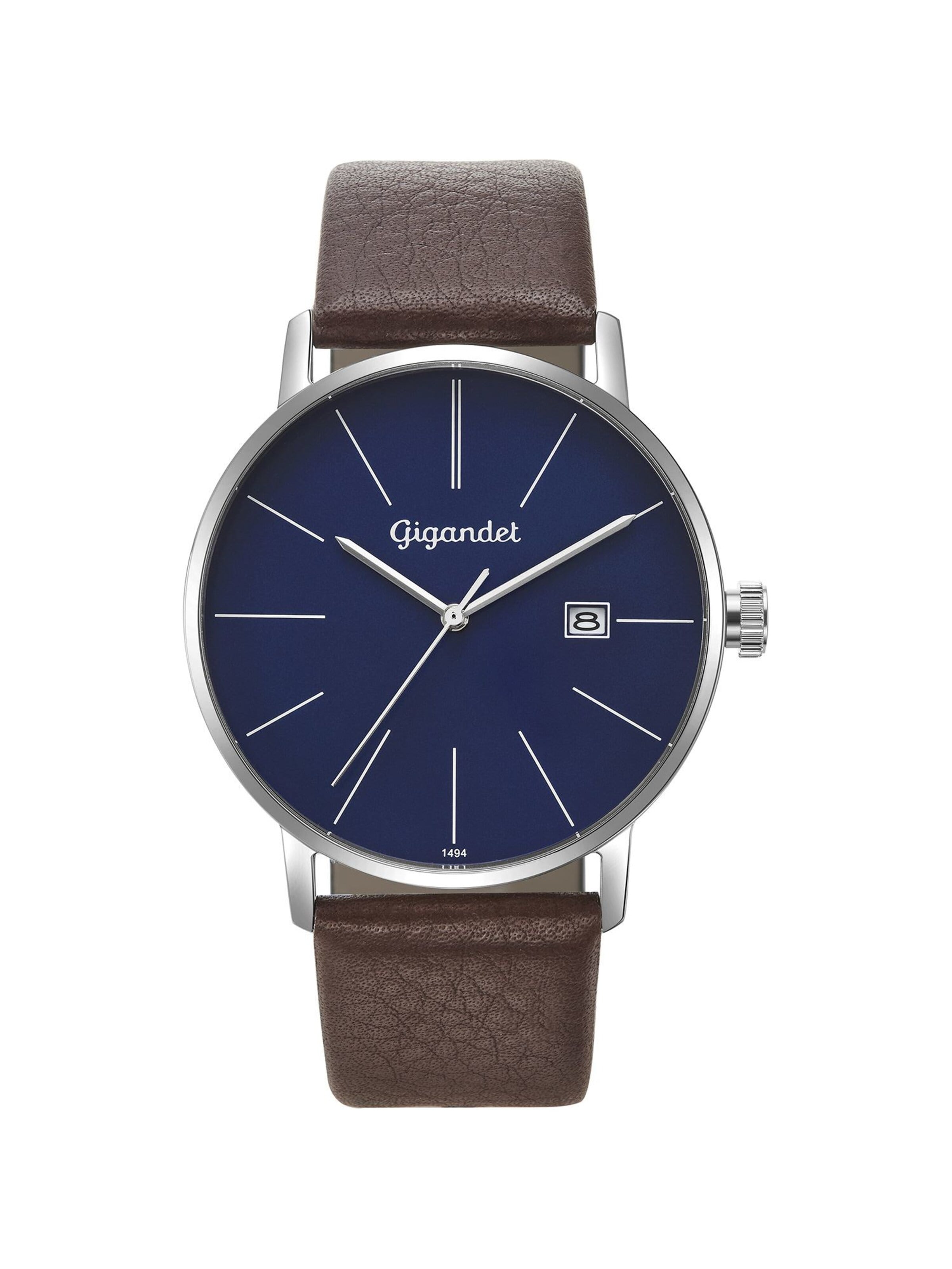 Gigandet Analog Watch 'MINIMALISM' in Blue: front