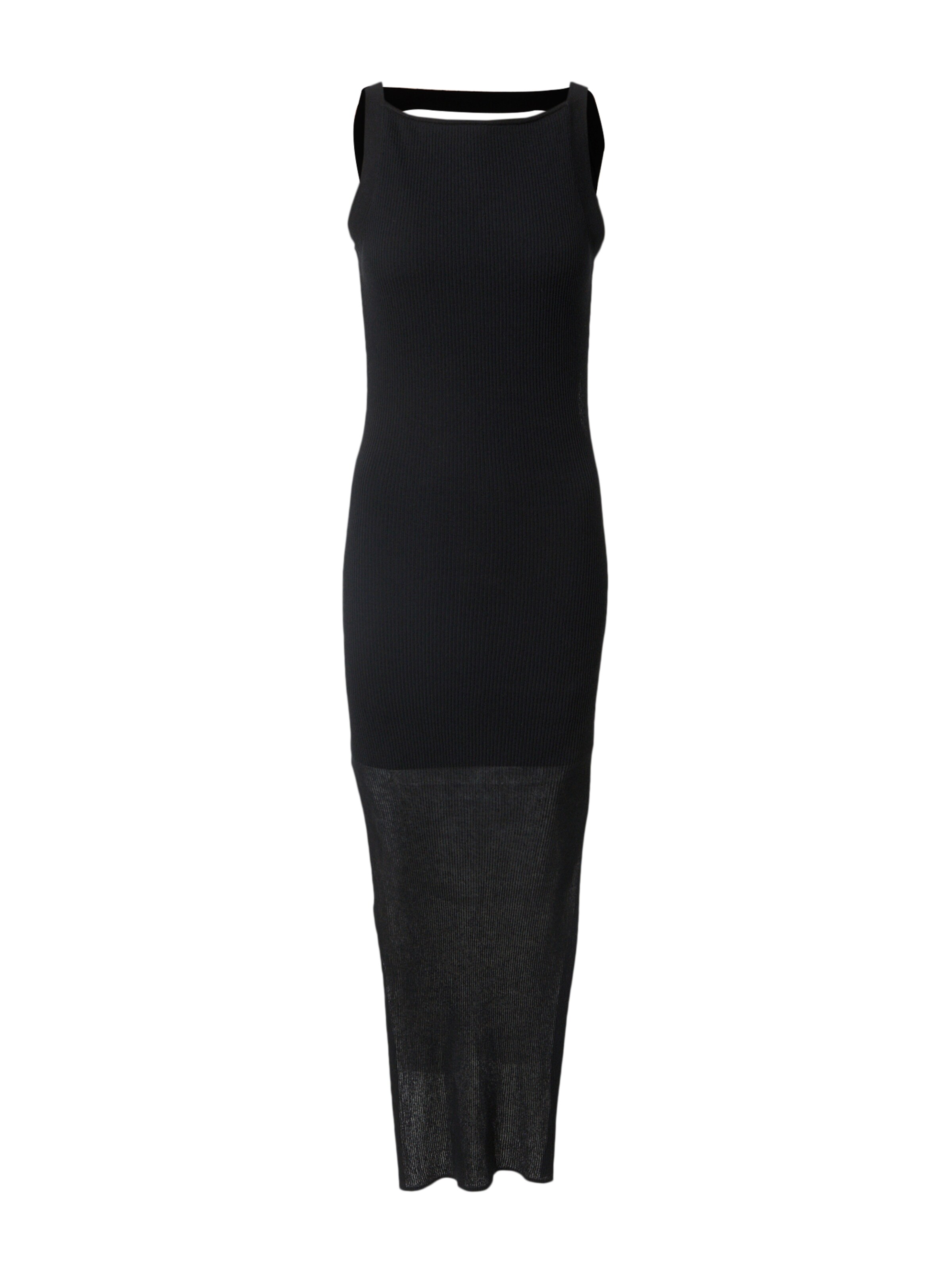 HUGO Pletené šaty 'Sveily' - Čierna: predná strana