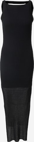 HUGO Úpletové šaty 'Sveily' – černá: přední strana
