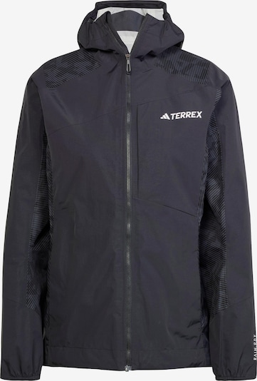 ADIDAS TERREX Outdoorjacke 'Xperior Hybrid' in dunkelgrau / schwarz / weiß, Produktansicht