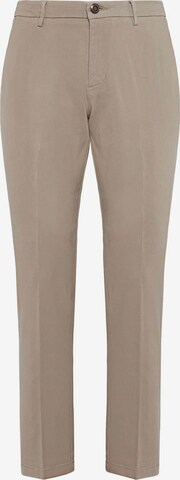 Pantaloni con piega frontale di Boggi Milano in beige: frontale