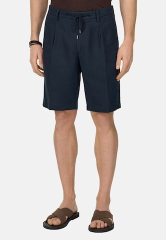 Regular Pantalon à pince Boggi Milano en bleu : devant