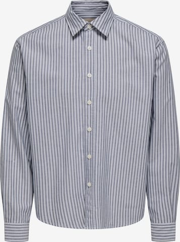 Only & Sons Regular fit Zakelijk overhemd 'ONSGiorgio' in Blauw: voorkant