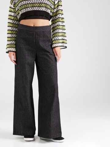 co'couture - Pierna ancha Pantalón 'Enid' en negro