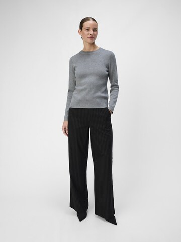 OBJECTWide Leg/ Široke nogavice Hlače 'OBJLisa' - crna boja