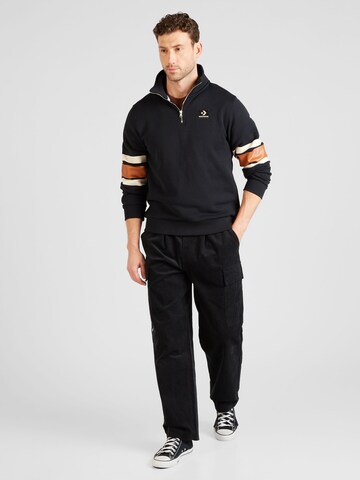 CONVERSE - Sweatshirt 'STAR CHEVRON  SKATE' em preto