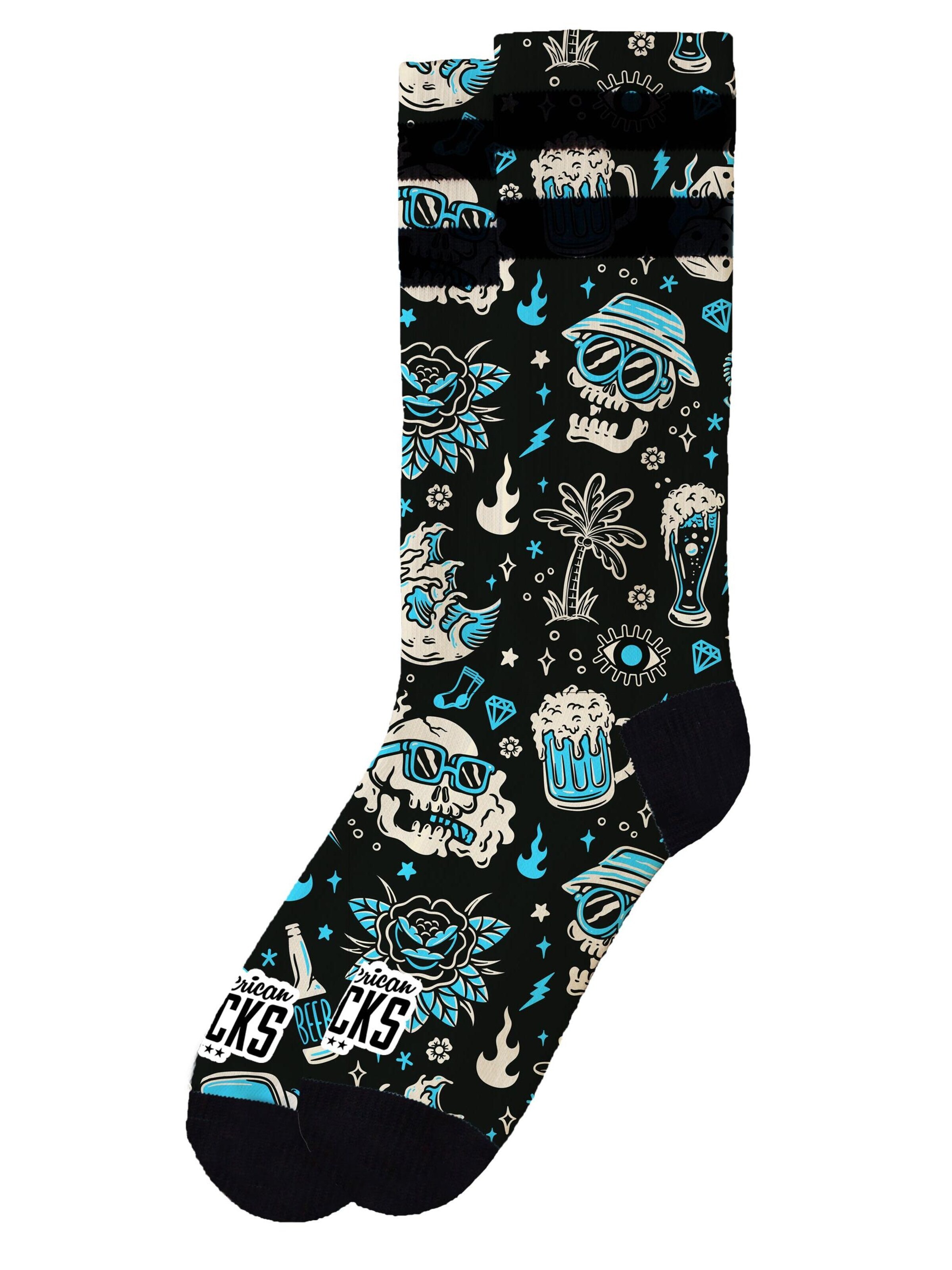 American Socks - Calcetines 'Dopamine' en negro: frente